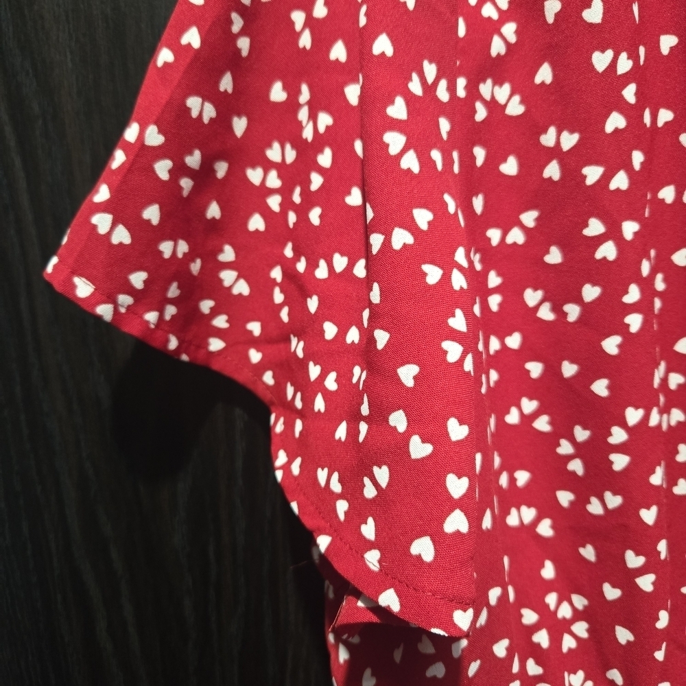 SHEIN Red Heart Midi Dress Plus Valentine's Day Feminine Sz 3XL - Picture 6 of 9
